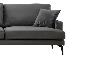 Ostberg Hörnsoffa med Divan Vänster - Svart - Möbler - Vardagsrum - Soffor - Divansoffa & schäslong