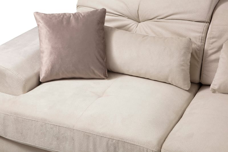 PEGG Divansoffa Höger Beige/Svart - Möbler - Vardagsrum - Soffor - Divansoffa & schäslong
