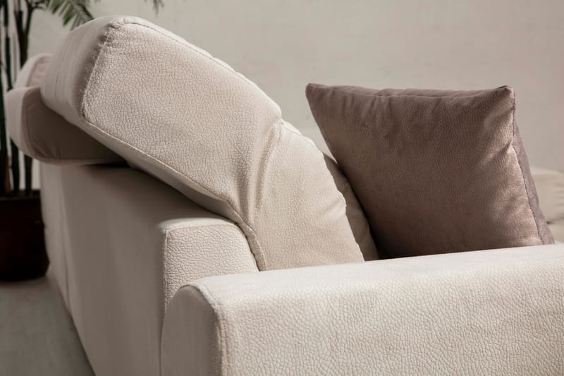 PEGG Divansoffa Höger Beige/Svart - Möbler - Vardagsrum - Soffor - Divansoffa & schäslong