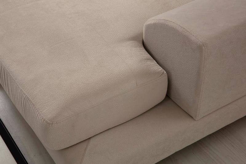 PEGG Divansoffa Höger Beige/Svart - Möbler - Vardagsrum - Soffor - Divansoffa & schäslong