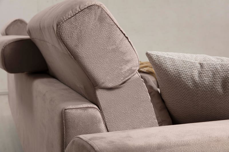 PEGG Divansoffa Vänster Beige/Svart - Möbler - Vardagsrum - Soffor - Divansoffa & schäslong
