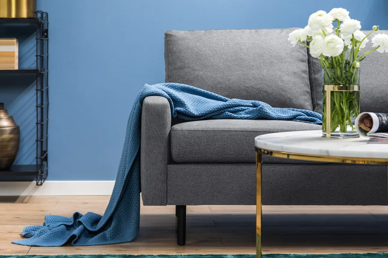 Peppe 3-sits Vändbar L-formad Divansoffa i Tyg - Ljusgrå - Möbler - Vardagsrum - Soffor - Divansoffa & schäslong