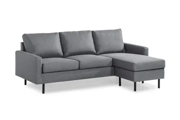 Peppe 3-sits Vändbar L-formad Divansoffa i Tyg - Ljusgrå - Möbler - Vardagsrum - Soffor - Divansoffa & schäslong