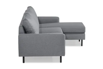 Peppe 3-sits Vändbar L-formad Divansoffa i Tyg - Ljusgrå - Möbler - Vardagsrum - Soffor - Divansoffa & schäslong