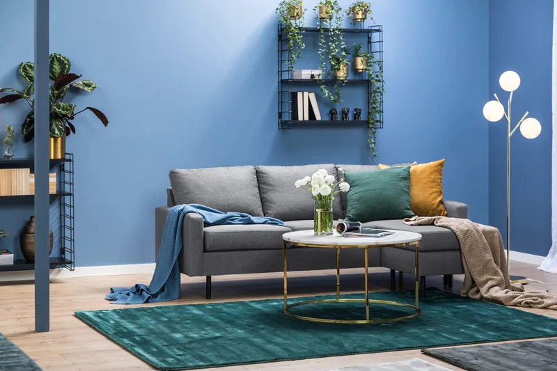 Peppe 3-sits Vändbar L-formad Divansoffa i Tyg - Ljusgrå - Möbler - Vardagsrum - Soffor - Divansoffa & schäslong