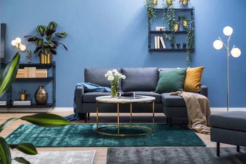 Peppe 3-sits Vändbar L-formad Divansoffa i Tyg - Mörkgrå - Möbler - Vardagsrum - Soffor - Divansoffa & schäslong