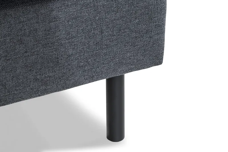 Peppe 3-sits Vändbar L-formad Divansoffa i Tyg - Mörkgrå - Möbler - Vardagsrum - Soffor - Divansoffa & schäslong