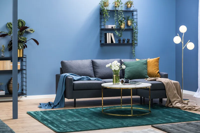 Peppe 3-sits Vändbar L-formad Divansoffa i Tyg - Mörkgrå - Möbler - Vardagsrum - Soffor - Divansoffa & schäslong