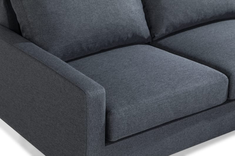 Peppe 3-sits Vändbar L-formad Divansoffa i Tyg - Mörkgrå - Möbler - Vardagsrum - Soffor - Divansoffa & schäslong