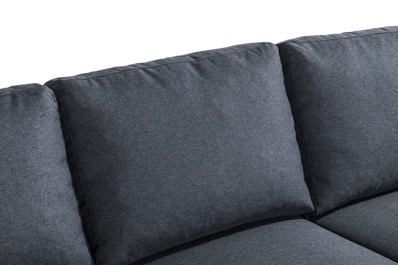 Peppe 3-sits Vändbar L-formad Divansoffa i Tyg - Mörkgrå - Möbler - Vardagsrum - Soffor - Divansoffa & schäslong