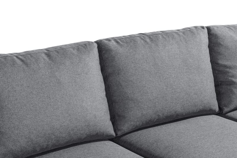 Peppe 4-sits Högervänd L-formad Schäslongsoffa i Tyg - Ljusgrå - Möbler - Vardagsrum - Soffor - Divansoffa & schäslong