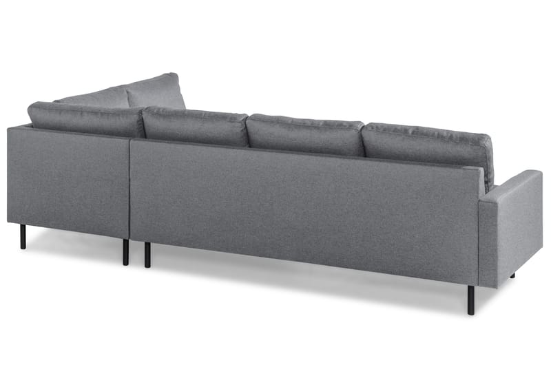 Peppe 4-sits Högervänd L-formad Schäslongsoffa i Tyg - Ljusgrå - Möbler - Vardagsrum - Soffor - Divansoffa & schäslong