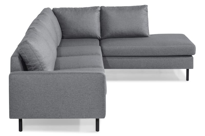 Peppe 4-sits Högervänd L-formad Schäslongsoffa i Tyg - Ljusgrå - Möbler - Vardagsrum - Soffor - Divansoffa & schäslong