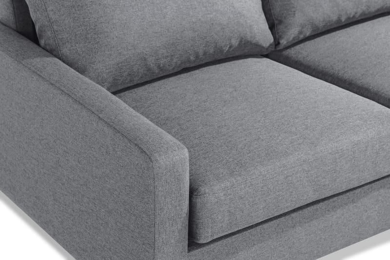 Peppe 4-sits Högervänd L-formad Schäslongsoffa i Tyg - Ljusgrå - Möbler - Vardagsrum - Soffor - Divansoffa & schäslong