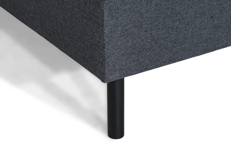 Peppe 4-sits Högervänd L-formad Schäslongsoffa i Tyg - Mörkgrå - Möbler - Vardagsrum - Soffor - Divansoffa & schäslong