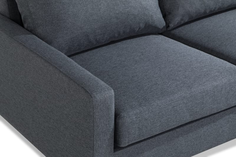 Peppe 4-sits Högervänd L-formad Schäslongsoffa i Tyg - Mörkgrå - Möbler - Vardagsrum - Soffor - Divansoffa & schäslong