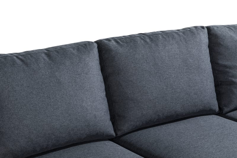 Peppe 4-sits Högervänd L-formad Schäslongsoffa i Tyg - Mörkgrå - Möbler - Vardagsrum - Soffor - Divansoffa & schäslong