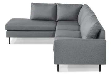 Peppe 4-sits Vänstervänd L-formad Schäslongsoffa i Tyg - Ljusgrå - Möbler - Vardagsrum - Soffor - Divansoffa & schäslong