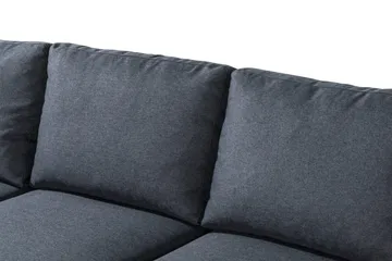 Peppe 4-sits Vänstervänd L-formad Schäslongsoffa i Tyg - Mörkgrå - Möbler - Vardagsrum - Soffor - Divansoffa & schäslong