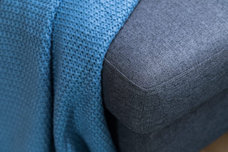 Peppe 4-sits Vänstervänd L-formad Schäslongsoffa i Tyg - Mörkgrå - Möbler - Vardagsrum - Soffor - Divansoffa & schäslong