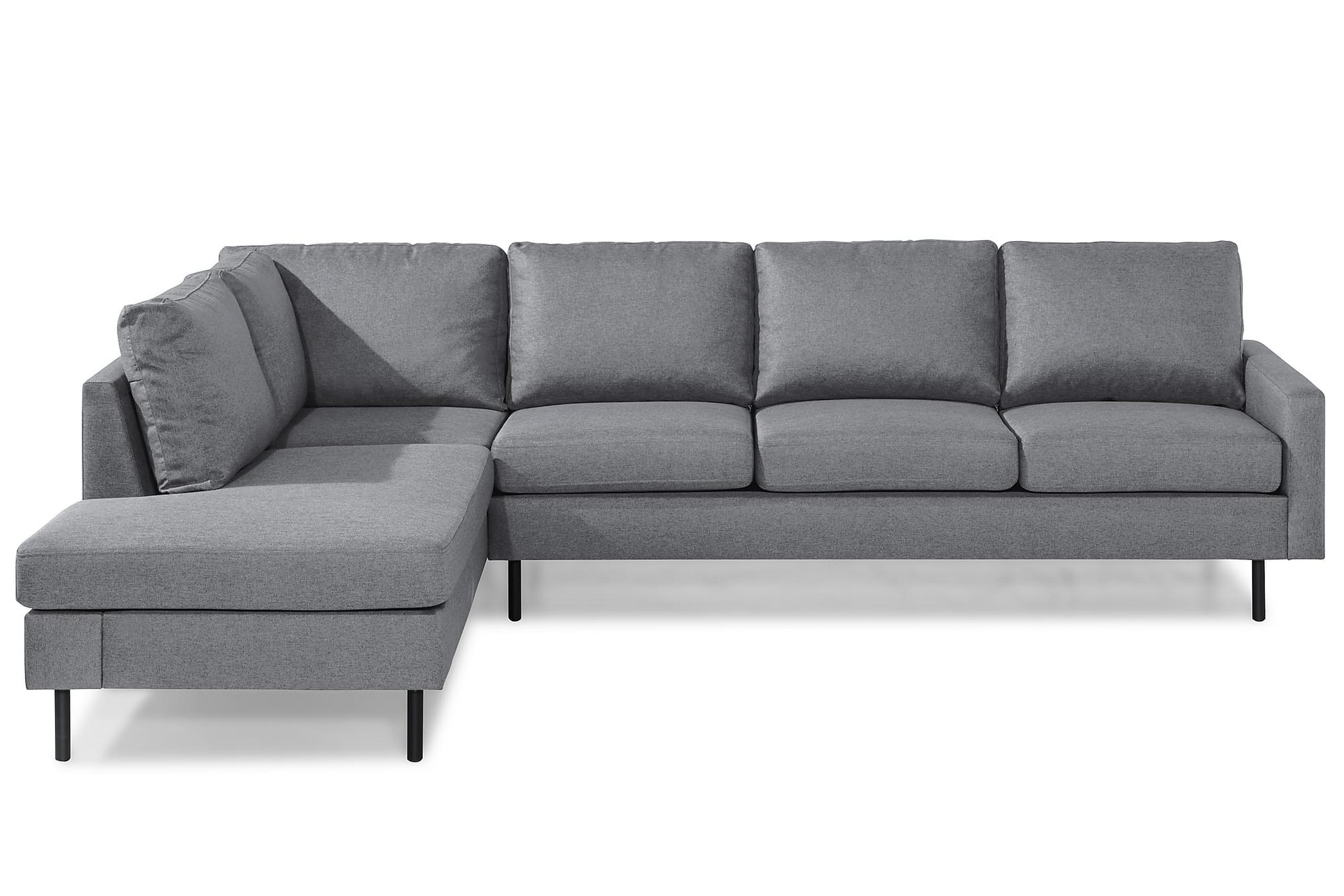 RACKO 3-sits Soffa med Schäslong Vänster Chenille Beige – Skräddarsy färg och tyg