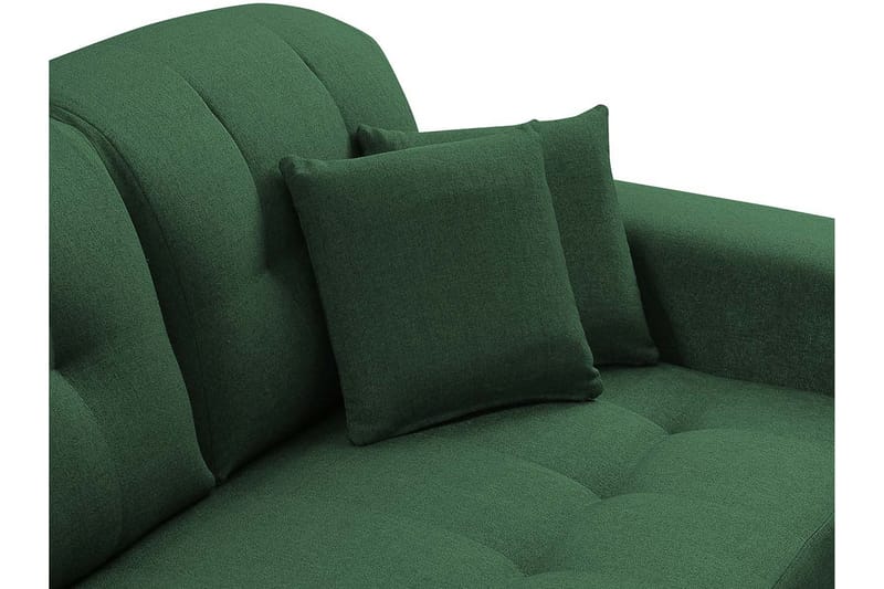 RAPAKI 3-sits Soffa med Divan Vänster Grön - Möbler - Vardagsrum - Soffor - Divansoffa & schäslong