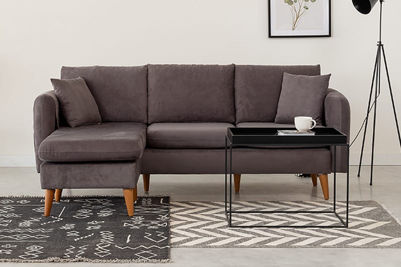 REECIE Divansoffa Vänster Grå - Möbler - Vardagsrum - Soffor - Divansoffa & schäslong