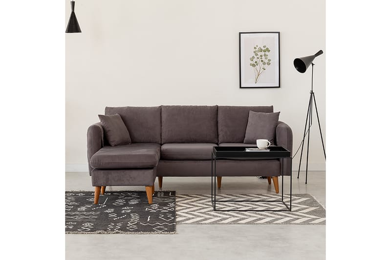 REECIE Divansoffa Vänster Grå - Möbler - Vardagsrum - Soffor - Divansoffa & schäslong