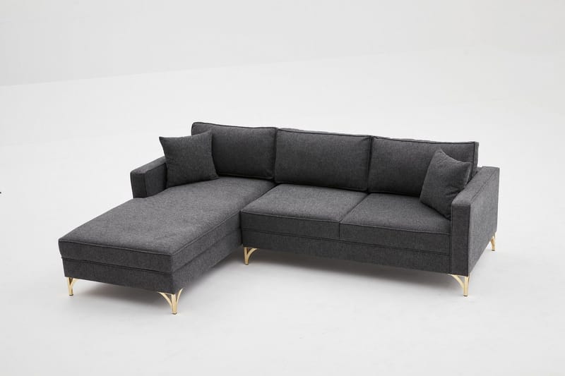 Retzow Soffa m. Divan 4-sits - Antracit - Möbler - Vardagsrum - Soffor - Divansoffa & schäslong