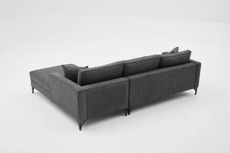 Retzow Soffa m. Divan 4-sits - Antracit - Möbler - Vardagsrum - Soffor - Divansoffa & schäslong