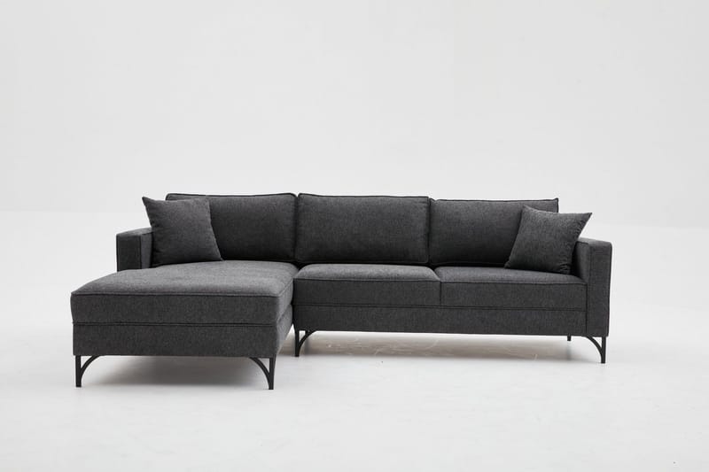 Retzow Soffa m. Divan 4-sits - Antracit - Möbler - Vardagsrum - Soffor - Divansoffa & schäslong