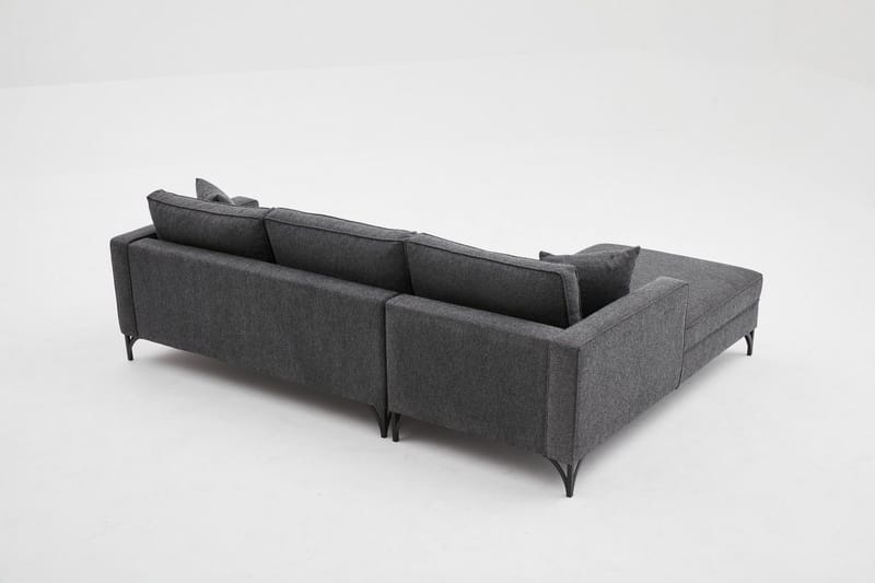 Retzow Soffa m. Divan 4-sits - Antracit - Möbler - Vardagsrum - Soffor - Divansoffa & schäslong