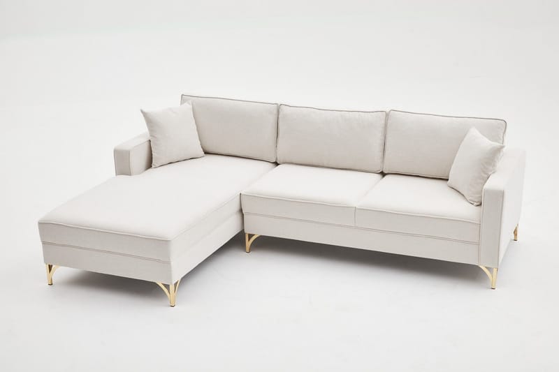 Retzow Soffa m. Divan 4-sits - Beige - Möbler - Vardagsrum - Soffor - Divansoffa & schäslong
