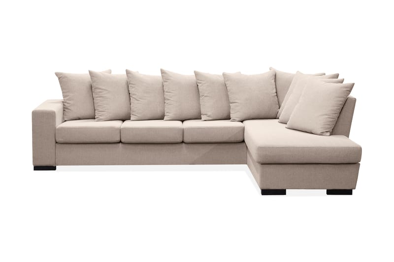 RHAPSODY Divansoffa 4-sits Höger Kuvertkuddar Beige - Möbler - Vardagsrum - Soffor - Divansoffa & schäslong