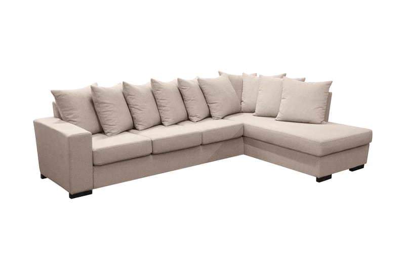 RHAPSODY Divansoffa 4-sits Höger Kuvertkuddar Beige - Möbler - Vardagsrum - Soffor - Divansoffa & schäslong