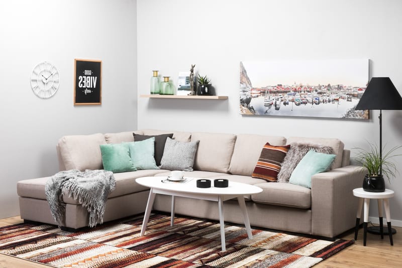 RHAPSODY Divansoffa 4-sits Vänster Beige - Möbler - Vardagsrum - Soffor - Divansoffa & schäslong