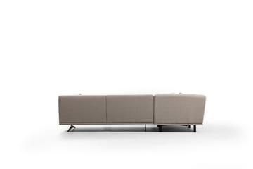 Sanroman Vänstervänd L-formad Schäslongsoffa 302 cm i Tyg - Beige - Möbler - Vardagsrum - Soffor - Divansoffa & schäslong