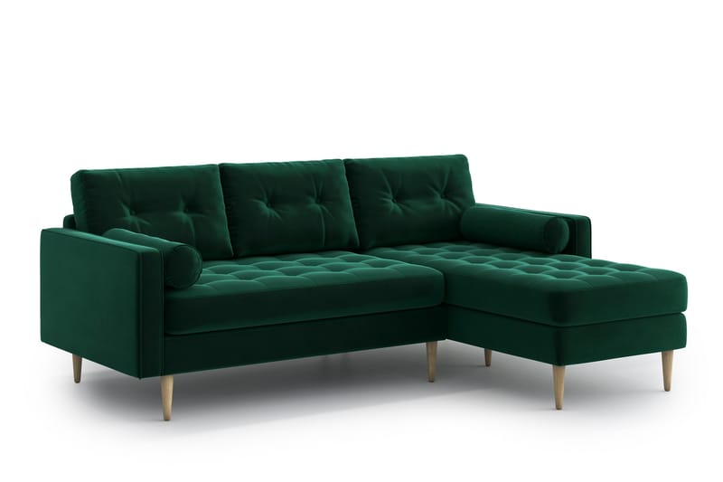 SHILOH 4-sits Divansoffa Mörkgrön - Möbler - Vardagsrum - Soffor - Divansoffa & schäslong