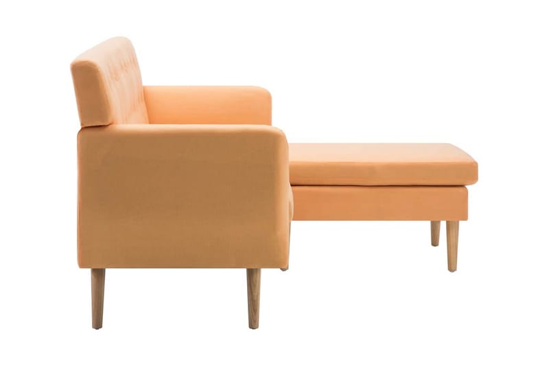 Soffa L-formad tyg 171,5x138x81,5 cm orange - Orange - Möbler - Vardagsrum - Soffor - Divansoffa & schäslong