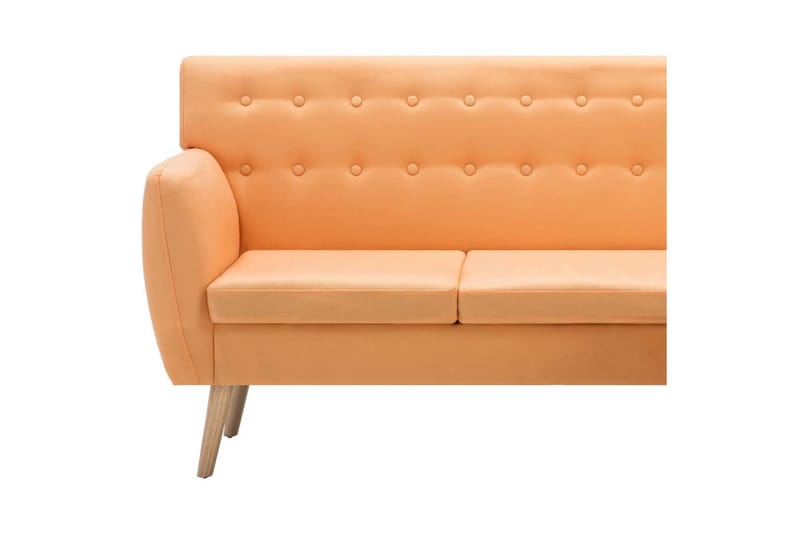 Soffa L-formad tyg 171,5x138x81,5 cm orange - Orange - Möbler - Vardagsrum - Soffor - Divansoffa & schäslong