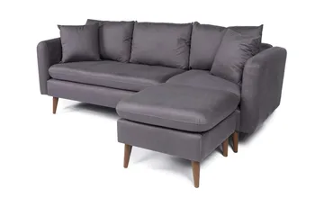 Sofiko Divansoffa Höger - Antracit/Natur - Möbler - Vardagsrum - Soffor - Divansoffa & schäslong