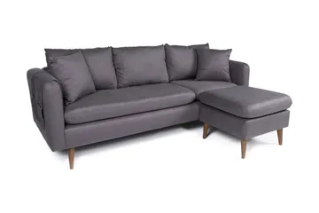 Sofiko Divansoffa Höger - Antracit/Natur - Möbler - Vardagsrum - Soffor - Divansoffa & schäslong