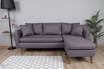 Sofiko Divansoffa Höger - Antracit/Natur - Möbler - Vardagsrum - Soffor - Divansoffa & schäslong