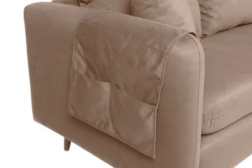Sofiko Divansoffa Höger - Brun/Natur - Möbler - Vardagsrum - Soffor - Divansoffa & schäslong