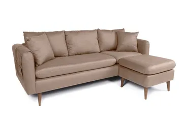 Sofiko Divansoffa Höger - Brun/Natur - Möbler - Vardagsrum - Soffor - Divansoffa & schäslong