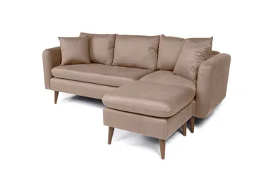 Sofiko Divansoffa Höger - Brun/Natur - Möbler - Vardagsrum - Soffor - Divansoffa & schäslong