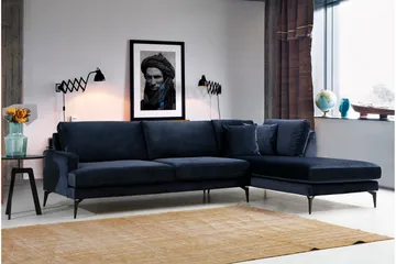Stacker Hörnsoffa med Divan Höger - Blå - Möbler - Vardagsrum - Soffor - Divansoffa & schäslong