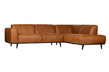 Statement Hörnsoffa - Cognac - Möbler - Vardagsrum - Soffor - Divansoffa & schäslong