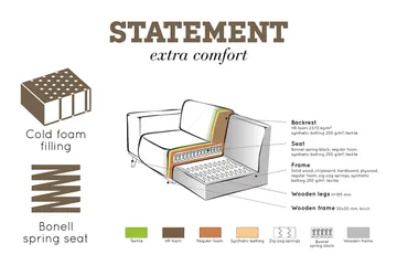 Statement Hörnsoffa Vänster - Beige Bouclé - Möbler - Vardagsrum - Soffor - Divansoffa & schäslong