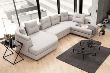 Tekawa Soffa m. Divan 4-sits - Ljusgrå - Möbler - Vardagsrum - Soffor - U-soffor